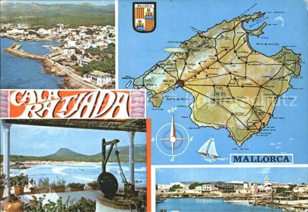 Cala Ratjada Mallorca mit Landkarte Mallorca