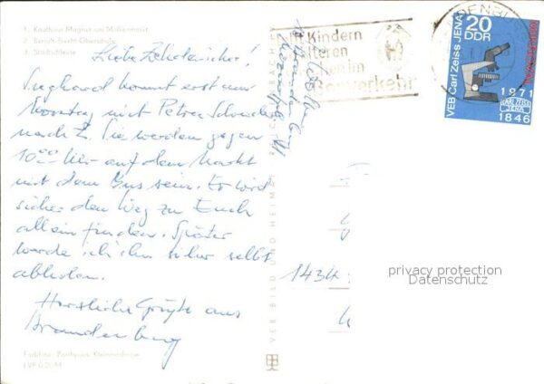 Brandenburg Havel Kaufhaus Magnet Brecht-Oberschule Schle – Bild 2
