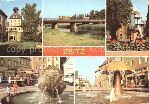 Zeitz Schloß Moritzburg Leninstrasse Brücke