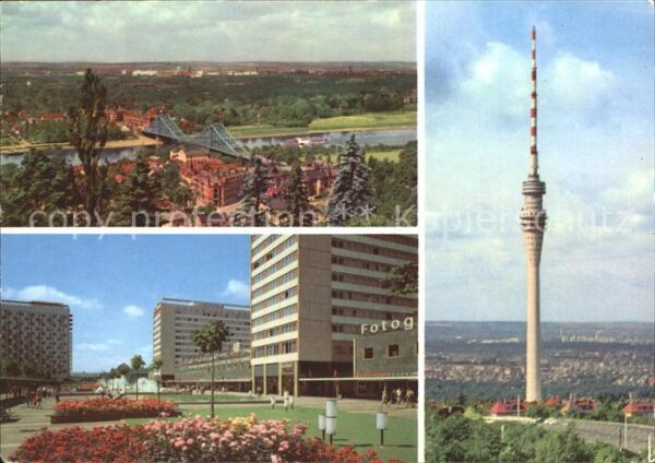 Dresden Löschwitzhöhe Prager Strasse Fernsehtur