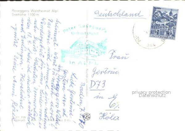 Alpl Roseggers Waldheimat Fliegeraufnahme – Bild 2
