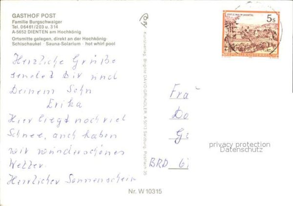 Dienten Hochkoenig Gasthaus Post Burgschwaiger – Bild 2