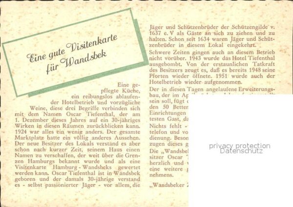 Hamburg Hotel Tiefenthal Wandsbeck 70 – Bild 2