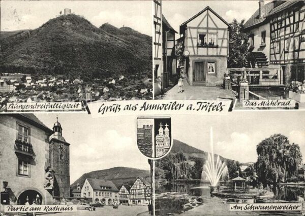 Annweiler Trifels Burgendreifaltigkeit Mühlrad Schwanenwe