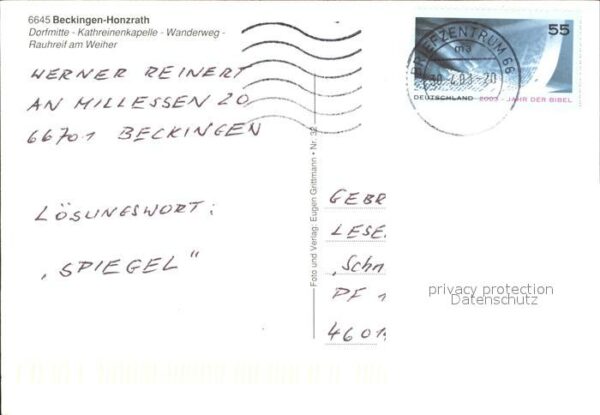 Honzrath Beckingen Kapelle Wanderweg – Bild 2