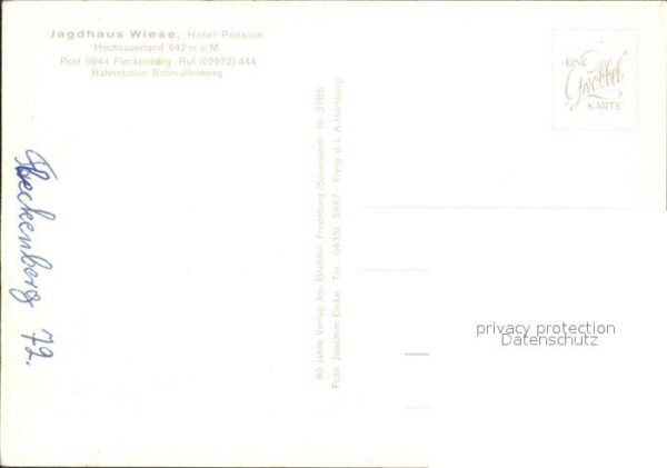 Fleckenberg Fliegeraufnahme Jagdhaus Wiese – Bild 2