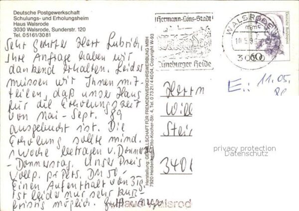 Walsrode Lueneburger Heide Fliegeraufnahme Haus Walsrode Schulungs – Bild 2