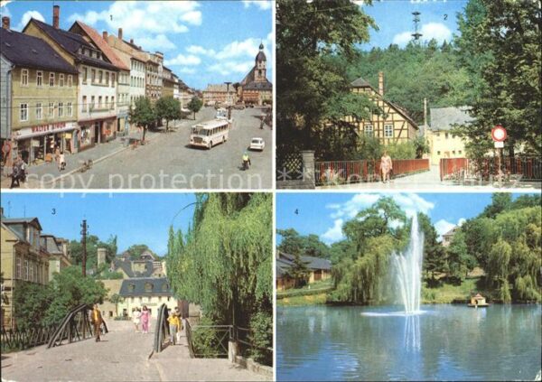 Schmoelln Thueringen Marktplatz Aussichtsturm