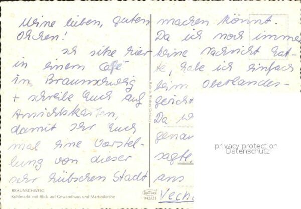Braunschweig Kohlmarkt mit Gewandhaus und Martinikir – Bild 2