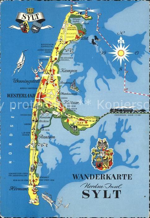 Sylt Wanderkarte