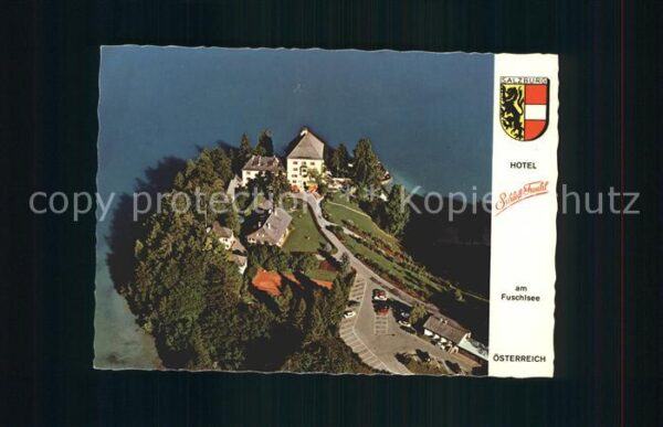 Hof Salzburg Fliegeraufnahme Hotel Schloss Fuschl am