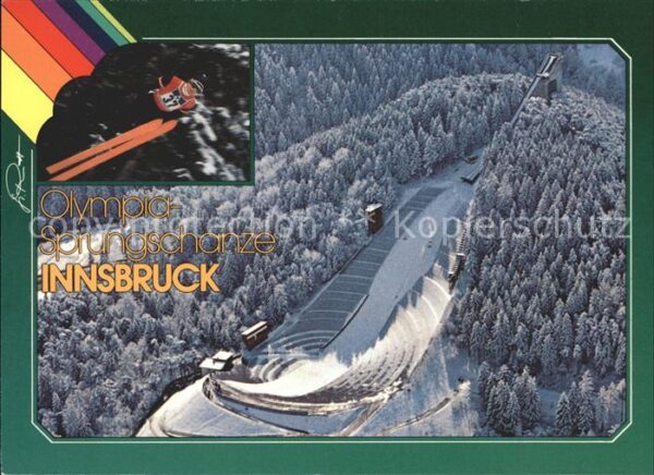 Innsbruck Fliegeraufnahme Olympia Sprungschanze