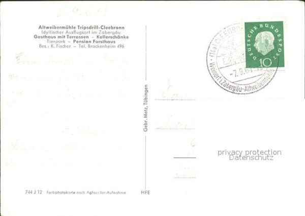 Tripsdrill Cleebronn Altweibermühle Gasthaus mit Terrassen – Bild 2