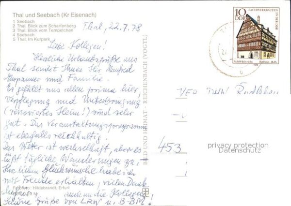 Seebach Eisenach und Thal Scharfenberg Tempelchen Kurpar – Bild 2