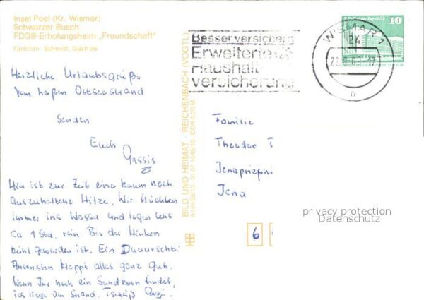 Insel Poel Erholungsheim Freundschaft Schwarzer Bu – Bild 2
