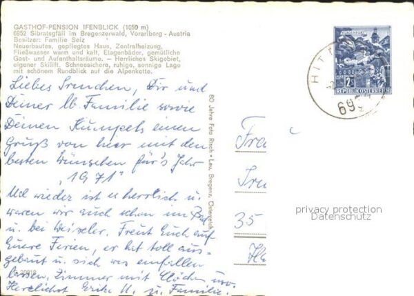 Sibratsgfaell Vorarlberg Gasthaus Pension Ifenblick – Bild 2