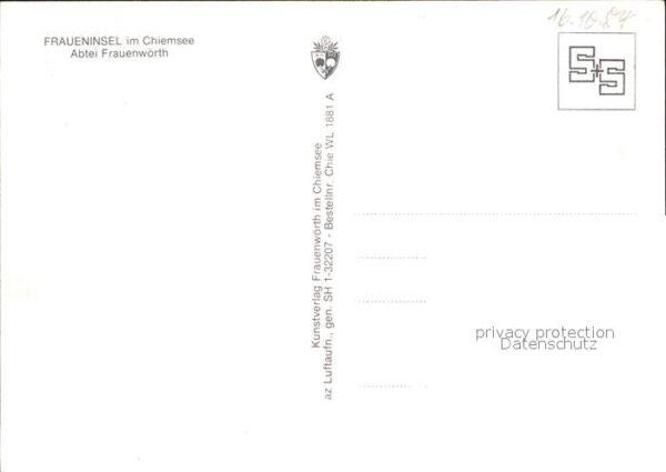 Fraueninsel Chiemsee Fliegeraufnahme Abtei Frauenwörth – Bild 2