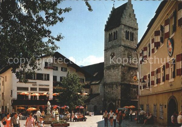 Zell See Stadtplatz mit Pfarrkirche aus 13. Jahr