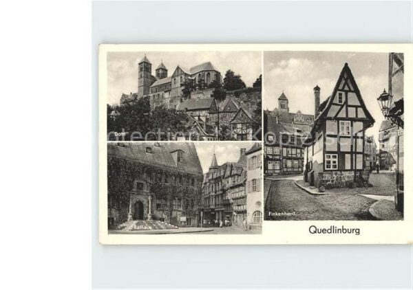 Quedlinburg Finkenherd Rathaus Dom
