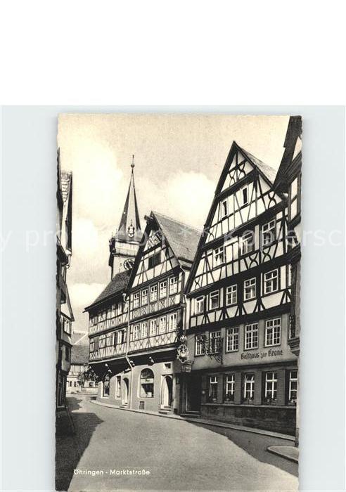 Oehringen Hohenlohe Marktstrasse