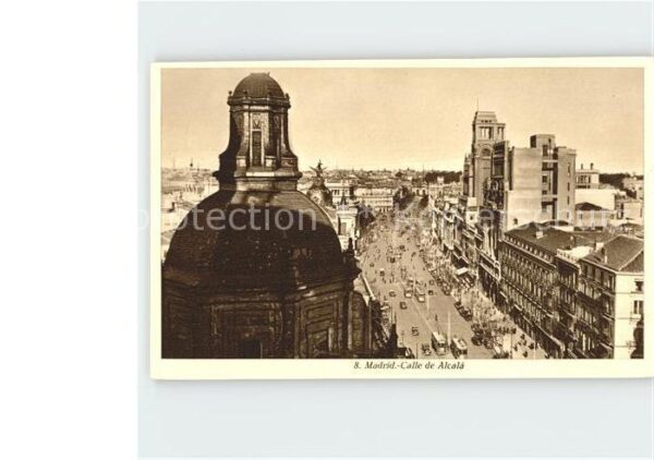 Madrid Spain Calle Alcala