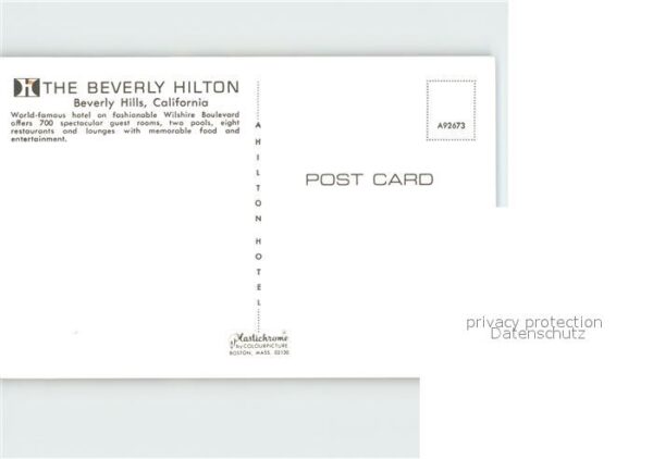 Beverly Hills California Beverly Hilton – Bild 2