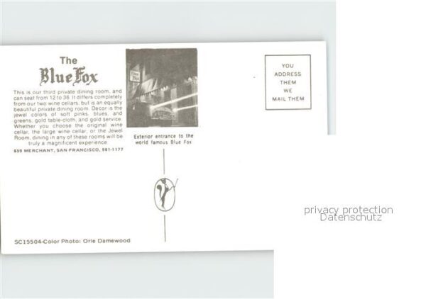 San Francisco California Merchant The Blue Fox – Bild 2