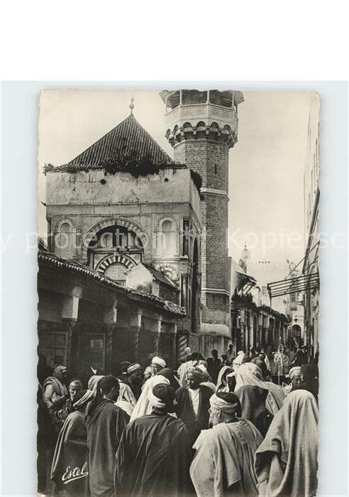 Tunis Rue Sidi Ben Ziad entree Mosquee Dar El