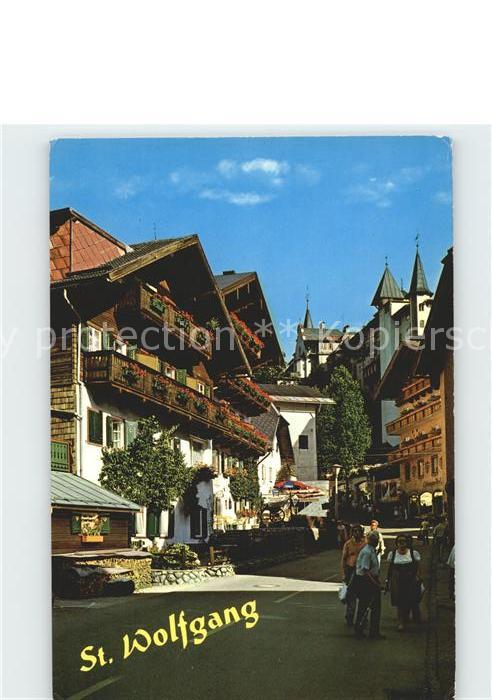 St Wolfgang Wolfgangsee Strassenansicht