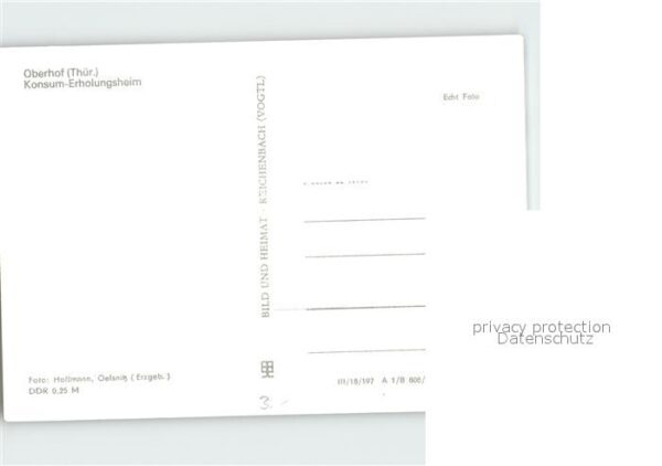 Oberhof Thueringen Konsum Erholungsheim – Bild 2