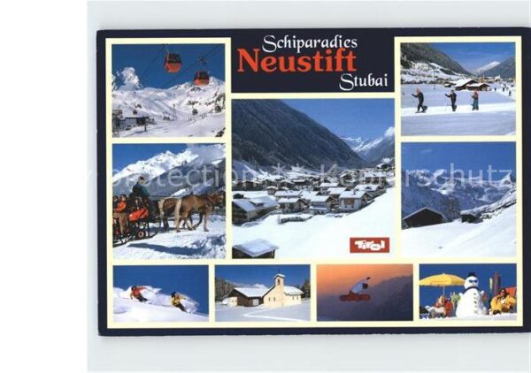 Neustift Stubaital Tirol Schulzentrum Pferdeschlitten Ski