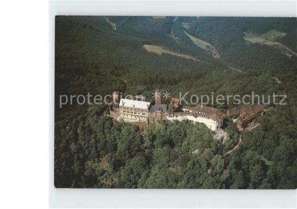 Eisenach Thueringen Wartburg Fliegeraufnahme