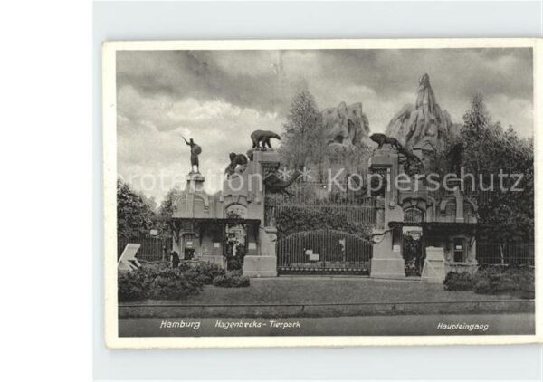 Hamburg Hagenbecks Tierpark Haupteingang