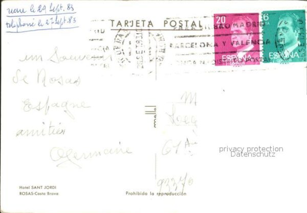 Rosas Costa Brava Cataluna Hotel Sant Jordi – Bild 2
