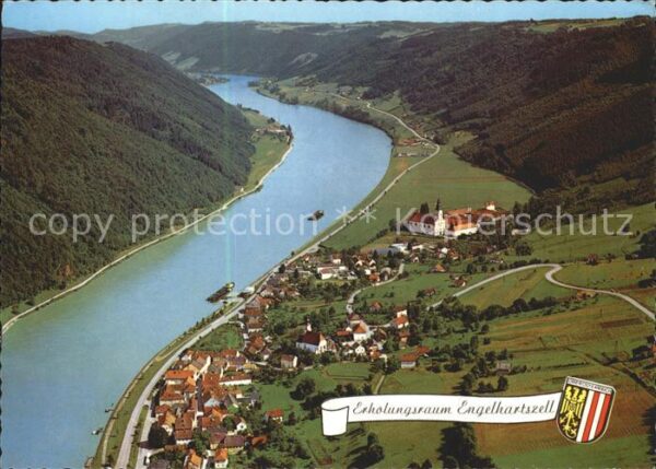 Engelhartszell Donau Oberoesterreich Trappistenkloster Fliegeraufnahme