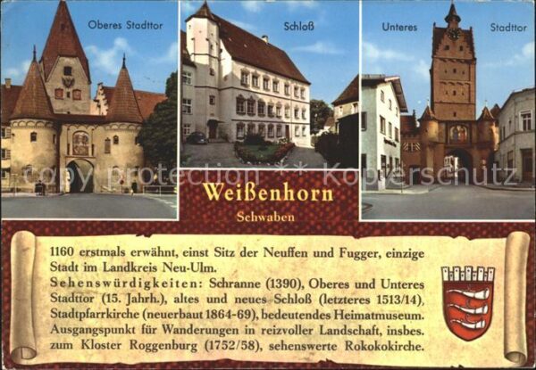 Weissenhof Loechgau Oberes Stadttor Schloss Unteres Stadtto