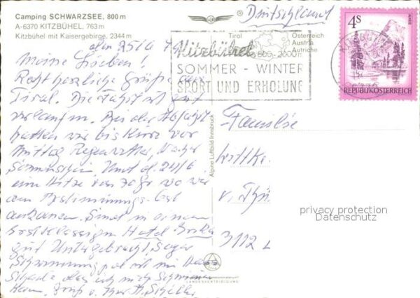 Kitzbuehel Tirol Camping Schwarzsee Fliegeraufnahme – Bild 2