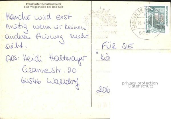 Wegscheide Bad Orb Frankfurter Schullandheim – Bild 2