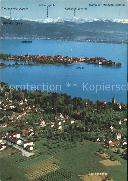 Lindau Bodensee Bad Schachen Fliegeraufnahme