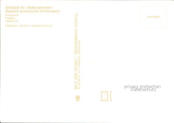 Giessuebel Schleusegrund Kulturhaus Freibad Teilansicht – Bild 2