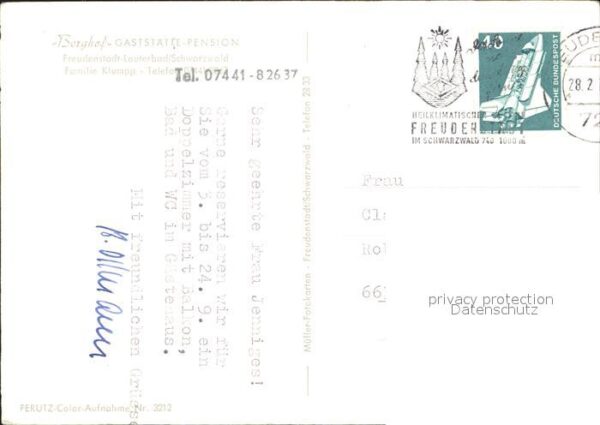 Freudenstadt Berghof Gaststätte Pension – Bild 2
