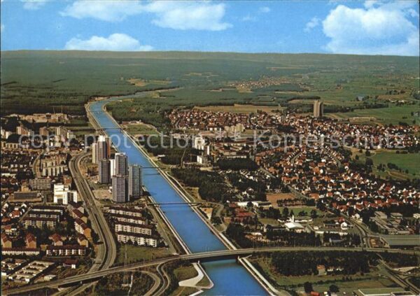 Erlangen Fliegeraufnahme mit Europakanal