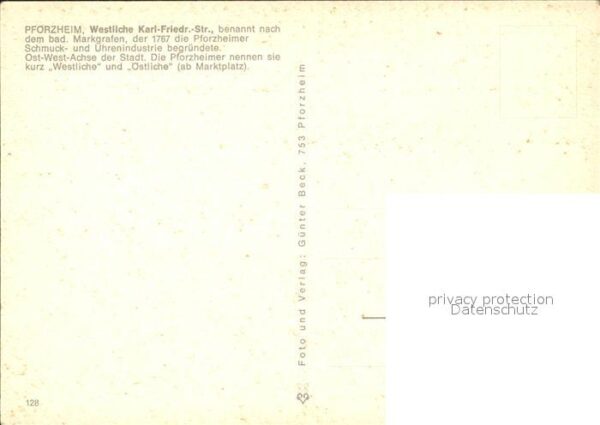 Pforzheim Karl Friedrich Strasse – Bild 2
