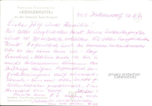 Sosa Erzgebirge Talsperre Restaurant Köhlerhütte – Bild 2