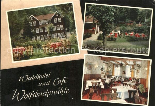 Hohegeiss Harz Waldhotel Cafe Wolfsbachmühle