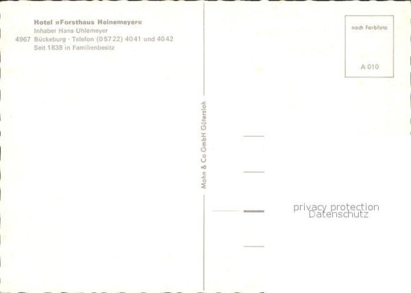 Bueckeburg Hotel Forsthaus Heinemeyer – Bild 2