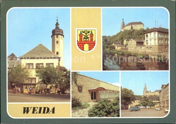 Weida Thueringen Rathaus Marktplatz Osterburg Platz der