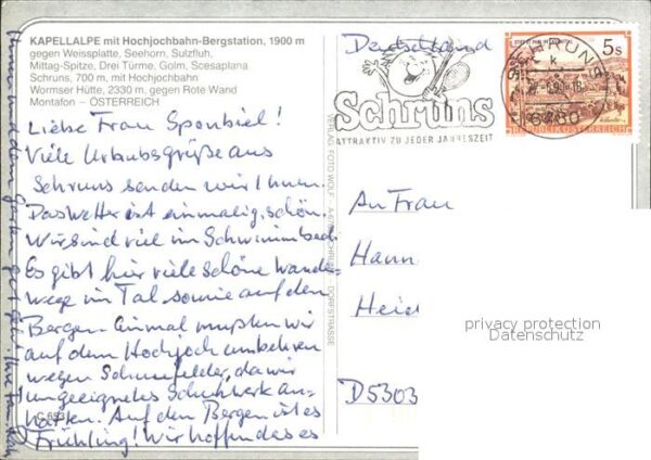 Schruns Vorarlberg Kapell Alpe Wormser Hütte – Bild 2