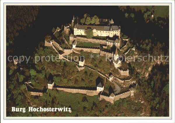 Burg Hochosterwitz Fliegeraufnahme Burg