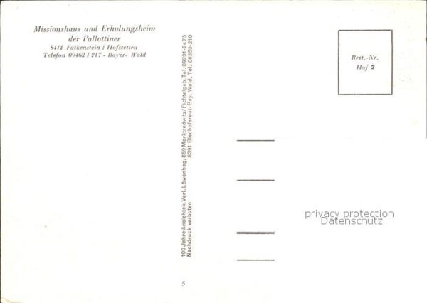 Hofstetten Landsberg Missionshaus Erholungsheim der Pallotti – Bild 2